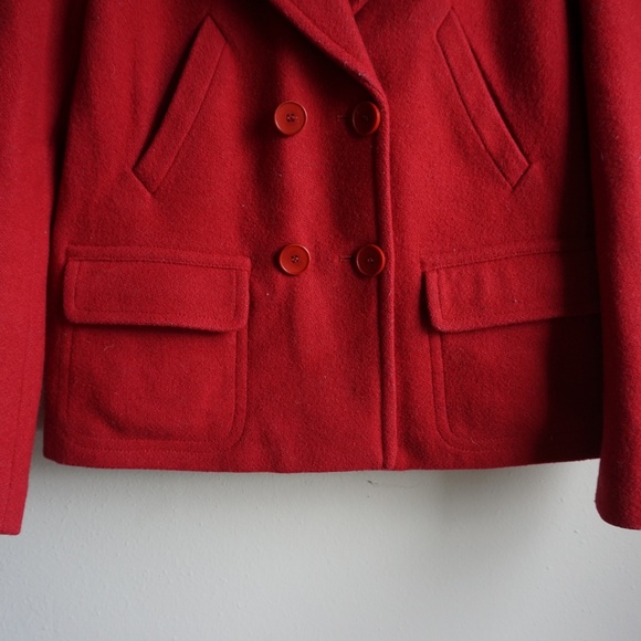 Lacoste Red Peacoat Women's Size 36 / US 4 - Picture 4 of 6